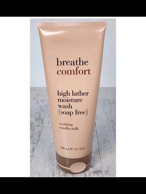 breathe comfort High Lather Moisture Wash - Soothing Vanilla Milk